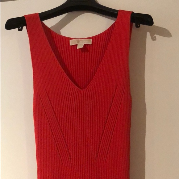 Michael Kors v neck ribbed knit dress (worn once) - Picture 3 of 3